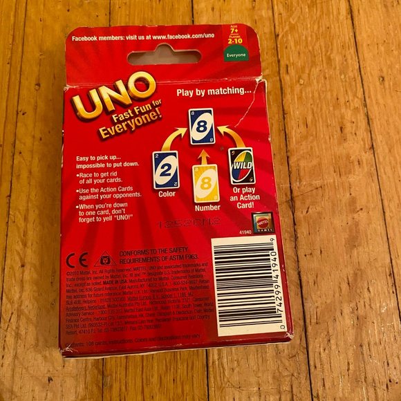 Uno Card Game - Picture 3 of 3